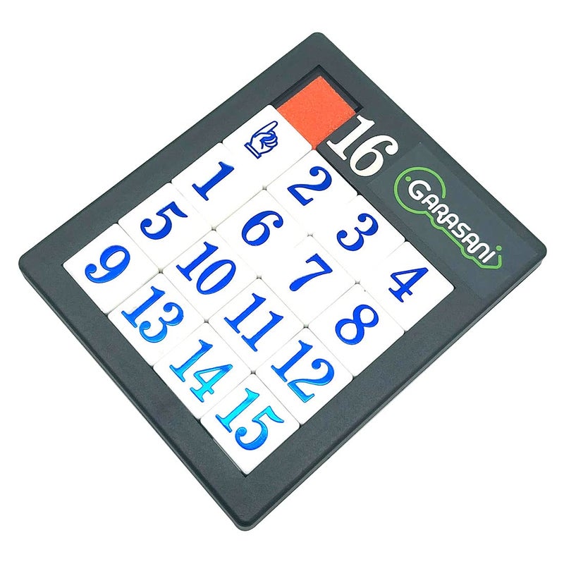 GARASANI Number Slide Puzzle Brain Teaser IQ Game - Pack of 1 (15 Number 1Pcs) - Image 2
